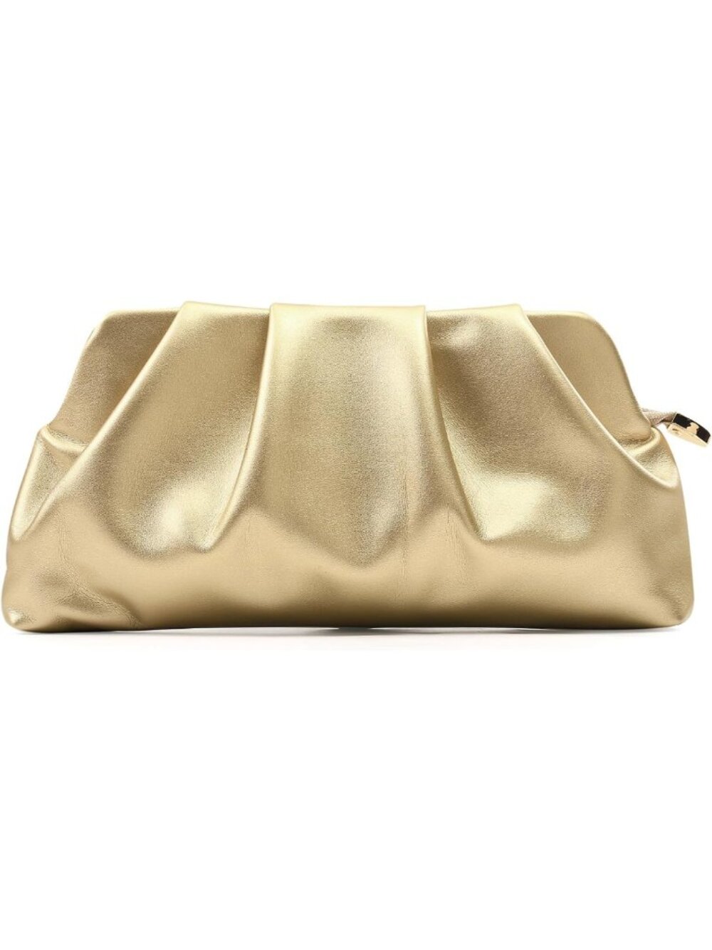 Chic Ruched Evening Clutch Bag with Detachable Chain | Stylish Crossbody Purse